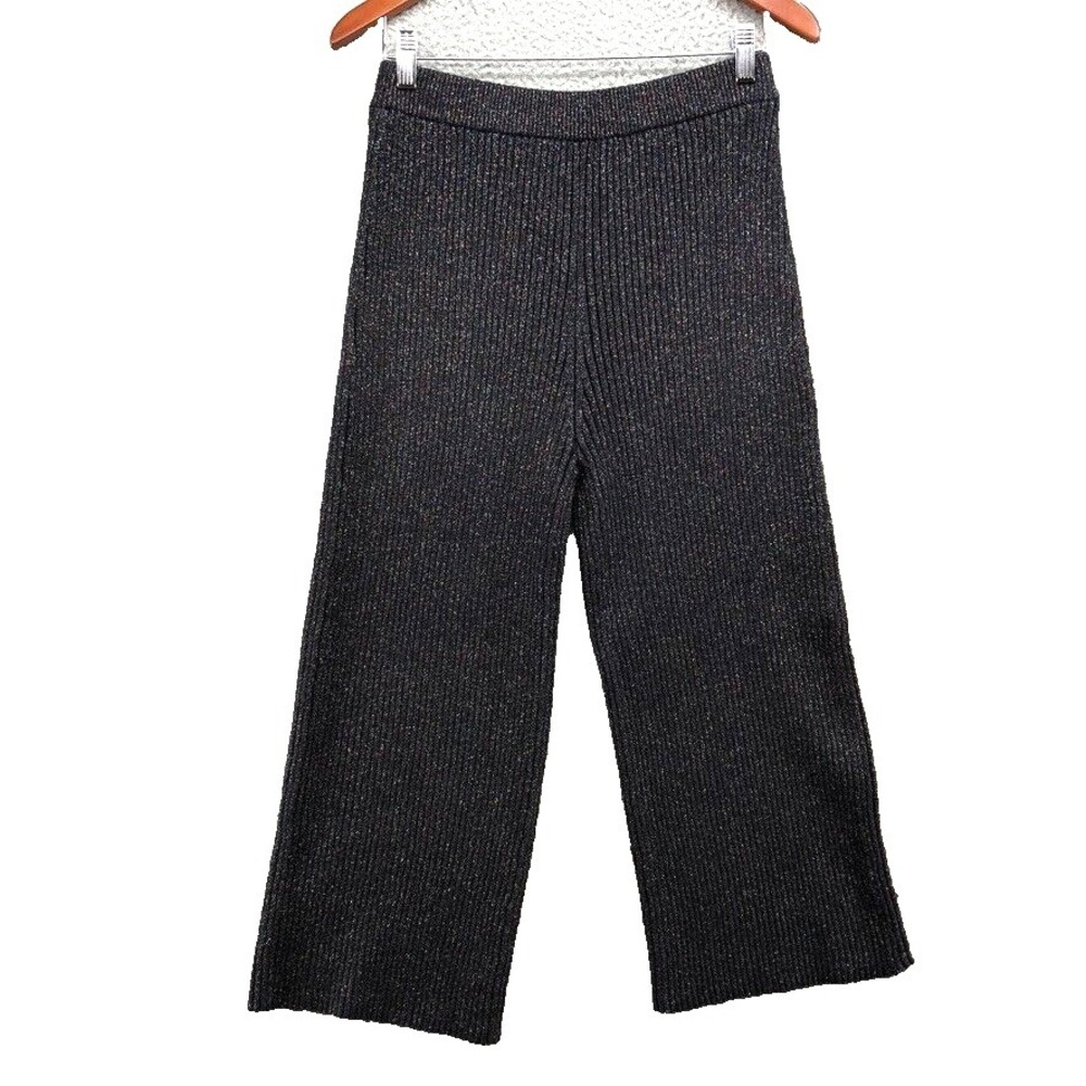 Kenzo Ribbed Knit Straight Leg Pant Womens Large Rainbow Shimmer Going Out Party